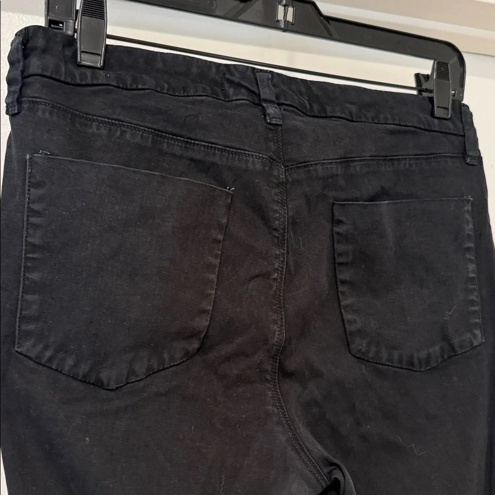 J Brand Midnight Black Stretch Crop Skinny Jeans Sz 31 - Picture 8 of 10